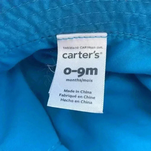 Five for 25 gray  shark button hat with ties - Picture 4 of 5